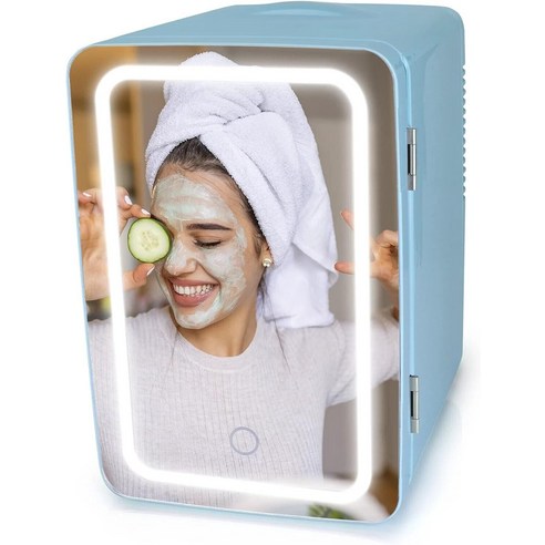 퍼스널 칠러 LED 조명 미니 냉장고