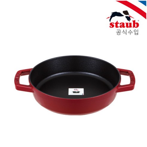 [스타우브] 더블 핸들 프라이팬 20cm 체리 ST2232006, 상세 설명 참조, 1개, 상세 설명 참조