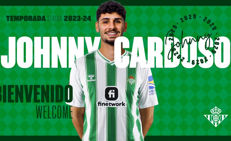 Johnny Cardoso: El fichaje del Real Betis para reforzar su centro del campo Johnny Cardoso: El fichaje del Real Betis para reforzar su centro del campo
