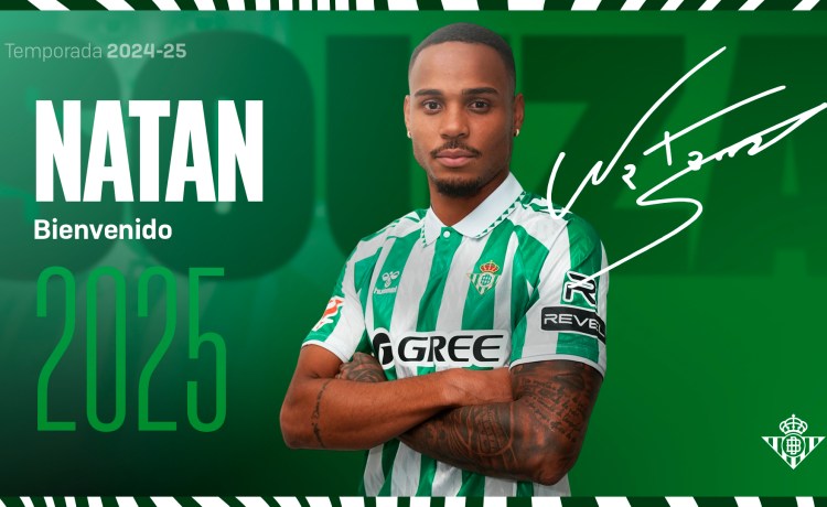 El Real Betis y la SSC Napoli acuerdan la cesión de Natan El Real Betis y la SSC Napoli acuerdan la cesión de Natan