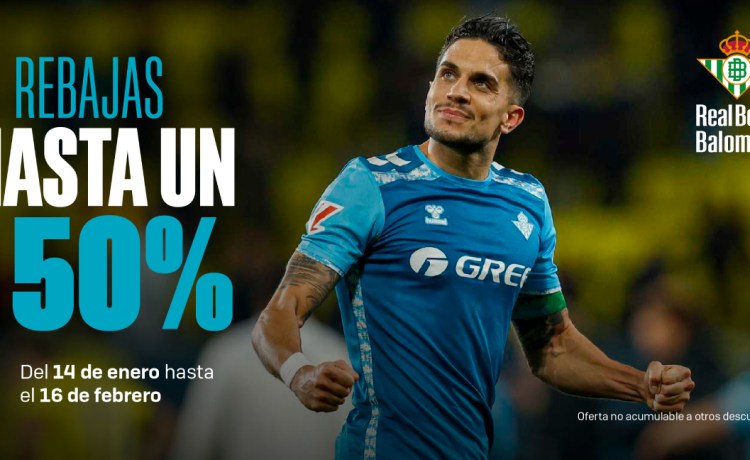 Arranca el periodo de rebajas en las tiendas oficiales del Real Betis Arranca el periodo de rebajas en las tiendas oficiales del Real Betis