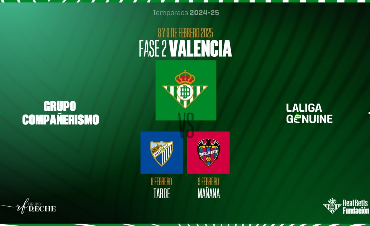 El Real Betis Genuine estará en Valencia para la segunda fase de LaLiga El Real Betis Genuine estará en Valencia para la segunda fase de LaLiga
