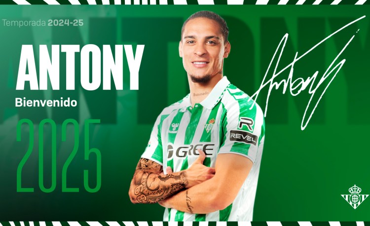 El Real Betis y el Manchester United acuerdan la cesión de Antony El Real Betis y el Manchester United acuerdan la cesión de Antony