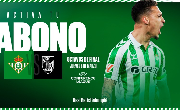 Los abonados podrán activar su carnet para el Real Betis – Vitória SC con precios entre 10 y 30 euros Los abonados podrán activar su carnet para el Real Betis – Vitória SC con precios entre 10 y 30 euros