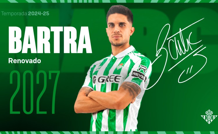 Marc Bartra renueva su contrato con el Real Betis Marc Bartra renueva su contrato con el Real Betis
