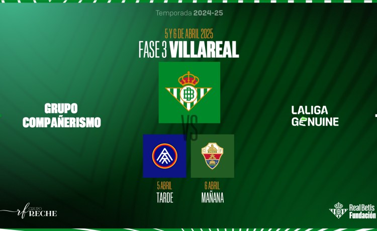 Llega la Fase III de LaLiga Genuine: FC Andorra y Elche CF serán los rivales de los béticos Llega la Fase III de LaLiga Genuine: FC Andorra y Elche CF serán los rivales de los béticos