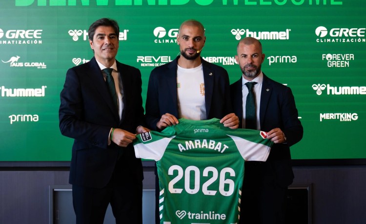 Sofyan Amrabat, presentado como nuevo jugador del Real Betis Sofyan Amrabat, presentado como nuevo jugador del Real Betis