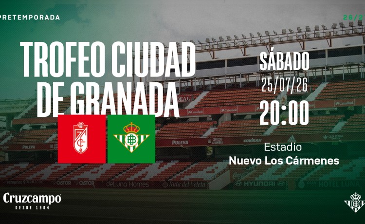 El Real Betis y el Granada CF se enfrentarán en el Trofeo Ciudad de Granada El Real Betis y el Granada CF se enfrentarán en el Trofeo Ciudad de Granada