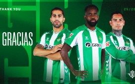 Chimy Ávila, Ricardo Rodríguez y Cédric Bakambu finalizan sus etapas en el Real Betis Chimy Ávila, Ricardo Rodríguez y Cédric Bakambu finalizan sus etapas en el Real Betis