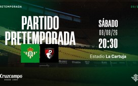 El Real Betis se enfrentará al AFC Bournemouth el próximo 8 de agosto en La Cartuja El Real Betis se enfrentará al AFC Bournemouth el próximo 8 de agosto en La Cartuja