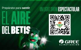 El Real Betis y GREE preparan un espectáculo de música y luces para el partido ante el Atlético de Madrid El Real Betis y GREE preparan un espectáculo de música y luces para el partido ante el Atlético de Madrid