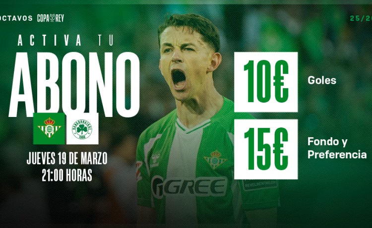 Arranca el proceso de activación de los abonos para el Real Betis – Panathinaikos FC Arranca el proceso de activación de los abonos para el Real Betis – Panathinaikos FC