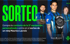 El Real Betis sortea un reloj Maurice Lacroix con la compra de la tercera equipación personalizada El Real Betis sortea un reloj Maurice Lacroix con la compra de la tercera equipación personalizada