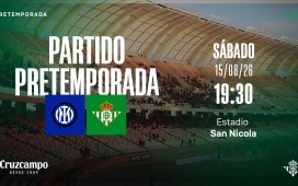El Real Betis se enfrentará al Inter de Milán en el último amistoso de la pretemporada El Real Betis se enfrentará al Inter de Milán en el último amistoso de la pretemporada