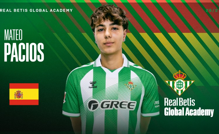 Mateo Pacios inicia una nueva etapa en el Real Betis Global Academy Mateo Pacios inicia una nueva etapa en el Real Betis Global Academy