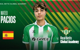 Mateo Pacios inicia una nueva etapa en el Real Betis Global Academy Mateo Pacios inicia una nueva etapa en el Real Betis Global Academy