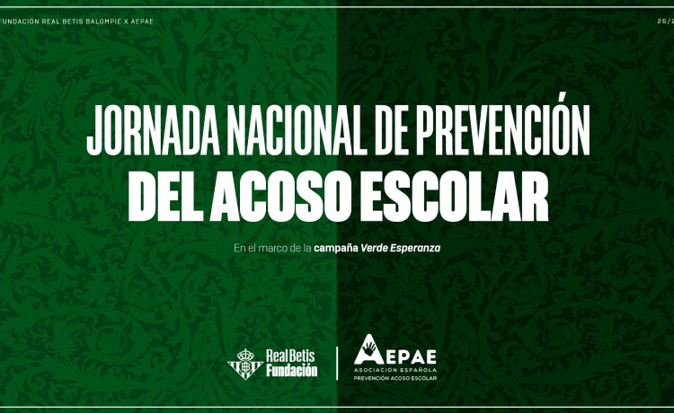 La Fundación Real Betis y la AEPAE reúnen en Sevilla a expertos para avanzar en la prevención del acoso escolar La Fundación Real Betis y la AEPAE reúnen en Sevilla a expertos para avanzar en la prevención del acoso escolar