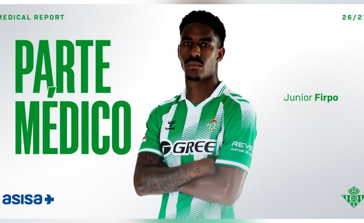 Junior Firpo sufre una lesión muscular en el aductor izquierdo Junior Firpo sufre una lesión muscular en el aductor izquierdo