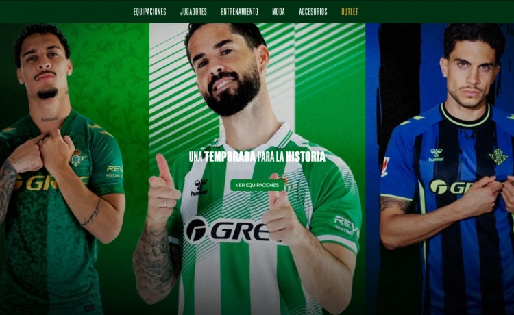 El Real Betis renueva su tienda online para mejorar la experiencia del aficionado El Real Betis renueva su tienda online para mejorar la experiencia del aficionado