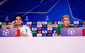 Rueda de prensa de Manuel Pellegrini y Marc Bartra previa al Real Betis – FC Porto Rueda de prensa de Manuel Pellegrini y Marc Bartra previa al Real Betis – FC Porto