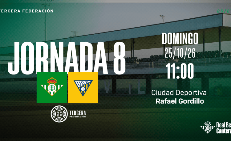 El Real Betis ‘C’ – UD Tomares, el domingo 25 de octubre en la Ciudad Deportiva Rafael Gordillo El Real Betis ‘C’ – UD Tomares, el domingo 25 de octubre en la Ciudad Deportiva Rafael Gordillo