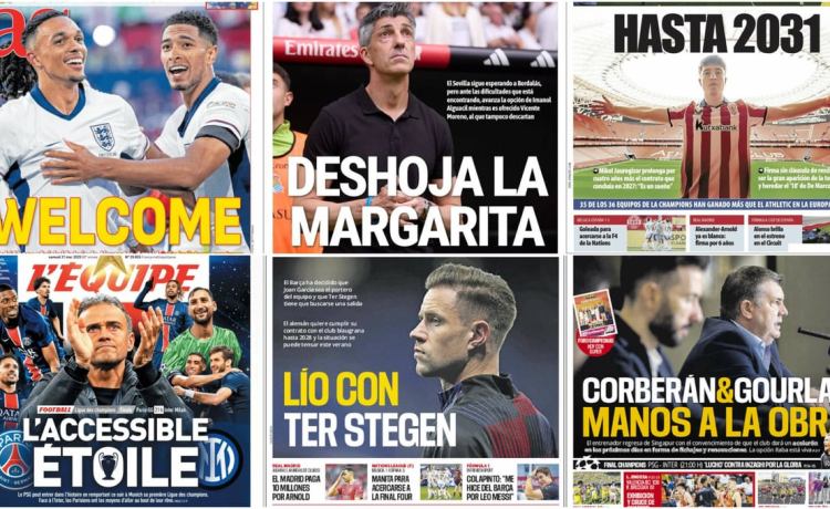 Alexander-Arnold, los fichajes de Sevilla y Betis, la final de la Champions… Así vienen las portadas Alexander-Arnold, los fichajes de Sevilla y Betis, la final de la Champions… Así vienen las portadas