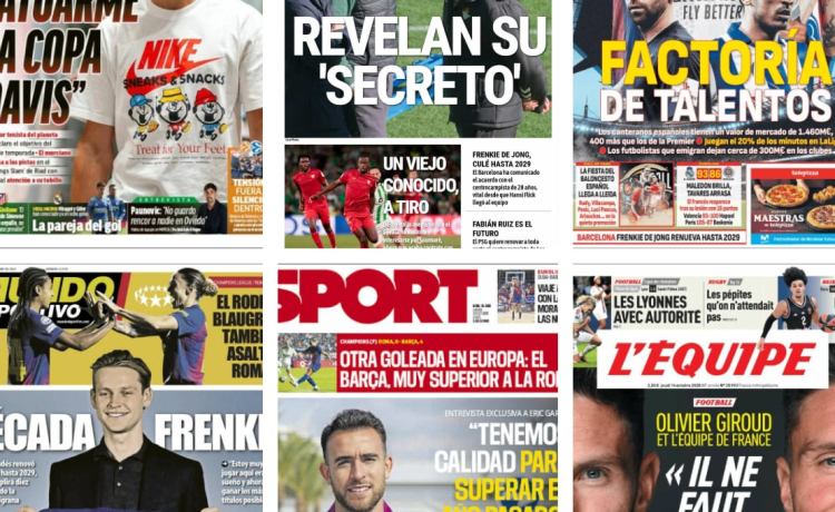 El secreto de Manu Fajardo, Carlos Alcaraz y su estreno en el Six Kings Slam, el talento de la Selección de Luis de La Fuente…así vienen las portadas El secreto de Manu Fajardo, Carlos Alcaraz y su estreno en el Six Kings Slam, el talento de la Selección de Luis de La Fuente…así vienen las portadas