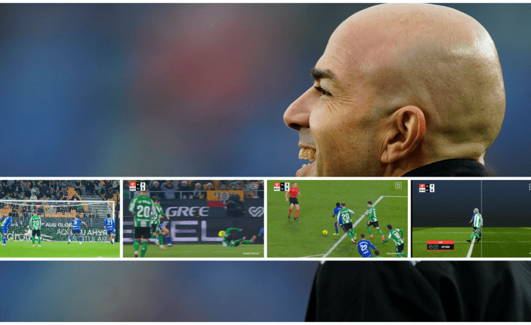 El ‘show’ de González Fuertes en La Cartuja: fuera de juego inverosímil, penalti de chiste que pudo repetirse, nueve minutos de ‘castigo’… El ‘show’ de González Fuertes en La Cartuja: fuera de juego inverosímil, penalti de chiste que pudo repetirse, nueve minutos de ‘castigo’…