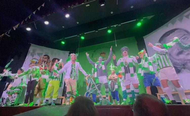 Una chirigota del Betis en el Carnaval Una chirigota del Betis en el Carnaval