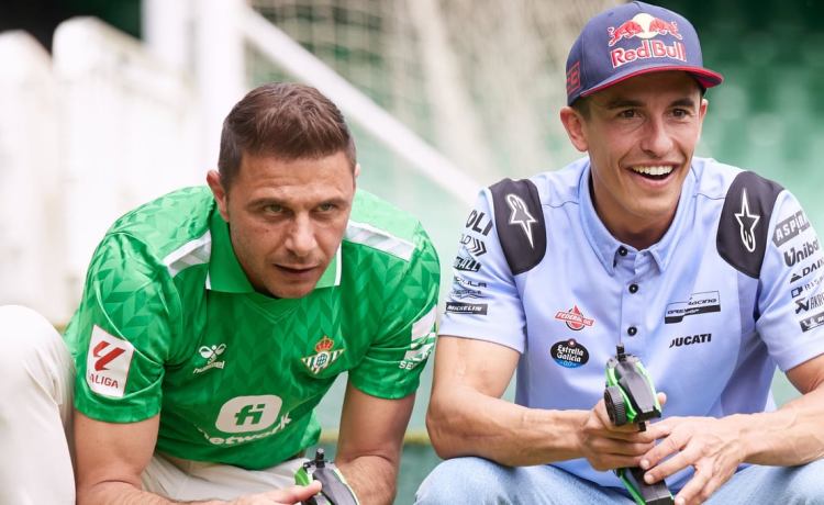 Marc Márquez lo confirma con Joaquín en el Villamarín Marc Márquez lo confirma con Joaquín en el Villamarín