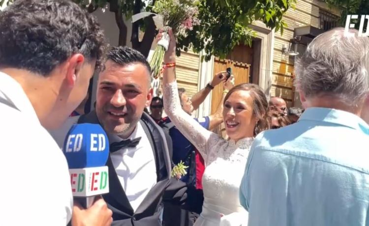Una boda muy bética en plena final de Copa del Rey Una boda muy bética en plena final de Copa del Rey