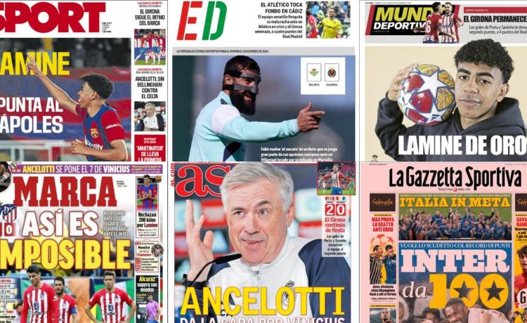 La polémica con Vinicius, la estratosférica oferta por Lamine Yamal, Carlos Alcaraz… así llegan las portadas La polémica con Vinicius, la estratosférica oferta por Lamine Yamal, Carlos Alcaraz… así llegan las portadas