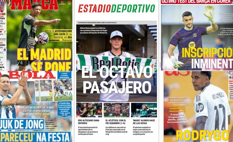 Aterriza Deossa, sorpresa con De Jong, Alonso vuelve a brillar… Así vienen las portadas Aterriza Deossa, sorpresa con De Jong, Alonso vuelve a brillar… Así vienen las portadas
