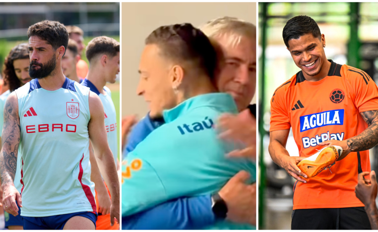 Antony, Isco y el ‘Cucho’: con los brazos abiertos Antony, Isco y el ‘Cucho’: con los brazos abiertos