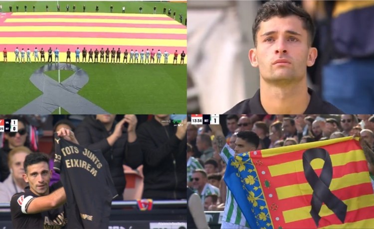Sentido homenaje en Mestalla a las víctimas de la DANA Sentido homenaje en Mestalla a las víctimas de la DANA