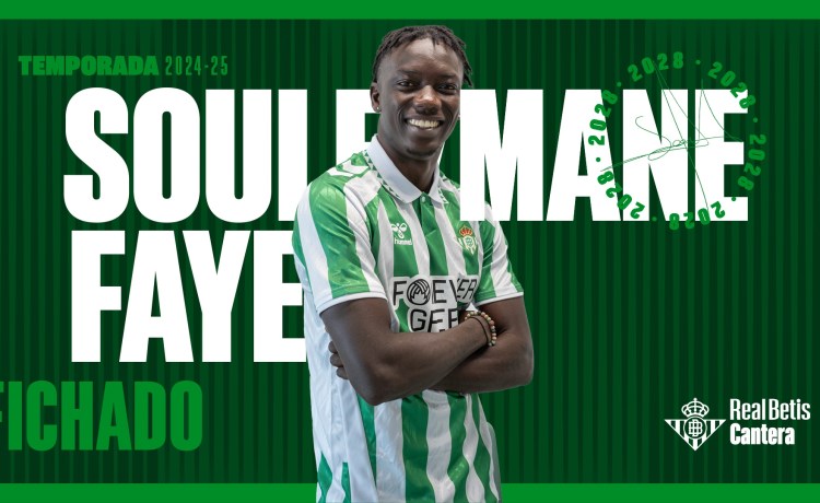 El Betis se hace en propiedad con el internacional senegalés Souleymane Faye, a coste cero El Betis se hace en propiedad con el internacional senegalés Souleymane Faye, a coste cero