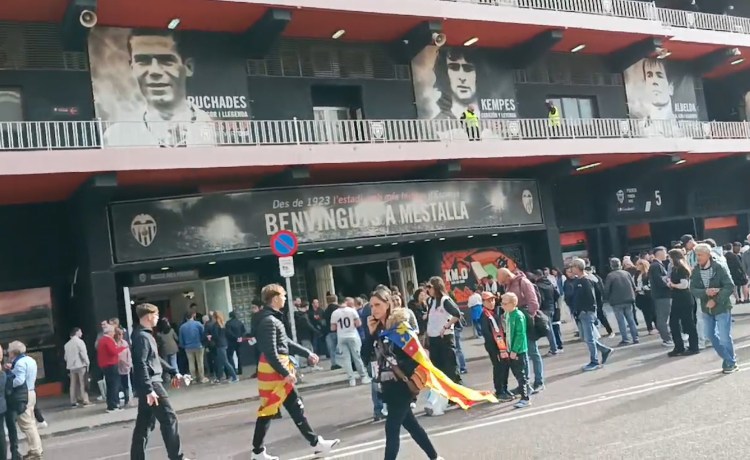 Mestalla, con un nudo en la garganta Mestalla, con un nudo en la garganta