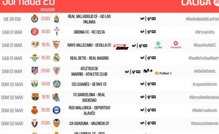 LaLiga cambia la fecha del Betis – Real Madrid: se jugará el sábado 1 de marzo LaLiga cambia la fecha del Betis – Real Madrid: se jugará el sábado 1 de marzo