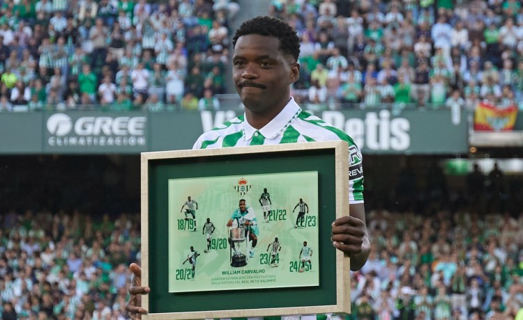 Se va William Carvalho: adiós al extranjero con más partidos con la camiseta del Betis Se va William Carvalho: adiós al extranjero con más partidos con la camiseta del Betis