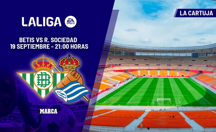 Betis – Real Sociedad: a qué hora y dónde ver hoy en TV el partido de LaLiga EA Sports Betis – Real Sociedad: a qué hora y dónde ver hoy en TV el partido de LaLiga EA Sports