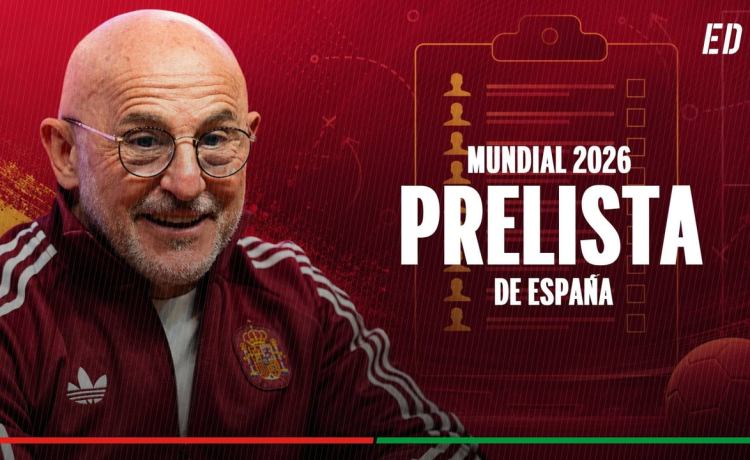 Los 55 de Luis de la Fuente para la prelista de España en el Mundial de Estados Unidos, México y Canadá Los 55 de Luis de la Fuente para la prelista de España en el Mundial de Estados Unidos, México y Canadá