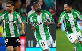 Las despedidas en el Betis: así está la situación de los cinco jugadores que acaban contrato Las despedidas en el Betis: así está la situación de los cinco jugadores que acaban contrato