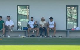 Manu Fajardo y Ez Abde protagonizan la sesión del Betis aún sin Lo Celso sobre el césped Manu Fajardo y Ez Abde protagonizan la sesión del Betis aún sin Lo Celso sobre el césped