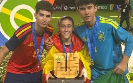 Las perlas del Betis convierten a España en campeona del mundo: golazos de Tiago Polo y Bruno Fernández en la gran final del Mundial sub 15 de la FIFA Las perlas del Betis convierten a España en campeona del mundo: golazos de Tiago Polo y Bruno Fernández en la gran final del Mundial sub 15 de la FIFA