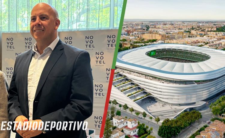 Pedro Curtido habla sobre la posibilidad de que el Nuevo Benito Villamarín sea parte del Mundial 2030: «Ojalá haga falta una sede más y esté ahí construido» Pedro Curtido habla sobre la posibilidad de que el Nuevo Benito Villamarín sea parte del Mundial 2030: «Ojalá haga falta una sede más y esté ahí construido»