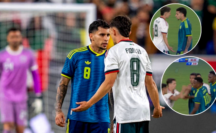 Fuerte calentón con Álvaro Fidalgo: el futbolista del Betis se pelea con Gustavo Puerta y el árbitro adelanta el final del México – Colombia Fuerte calentón con Álvaro Fidalgo: el futbolista del Betis se pelea con Gustavo Puerta y el árbitro adelanta el final del México – Colombia