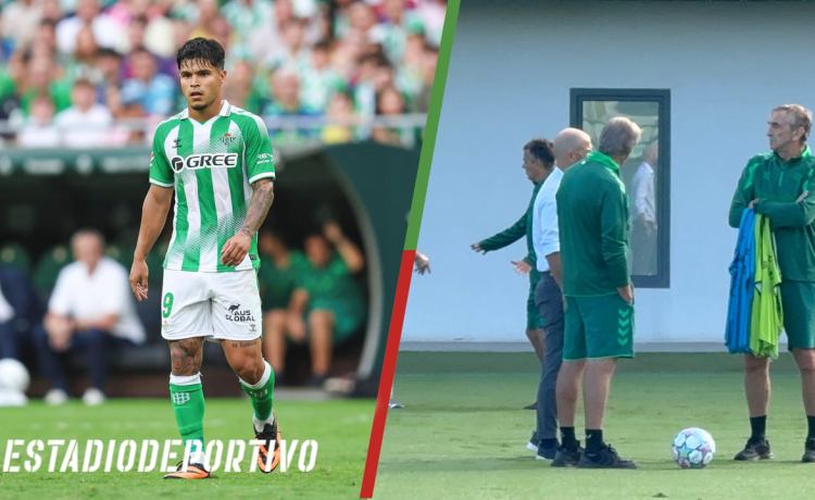 Cucho Hernández, la principal ausencia de una sesión del Betis con charla entre Pellegrini y Manu Fajardo Cucho Hernández, la principal ausencia de una sesión del Betis con charla entre Pellegrini y Manu Fajardo
