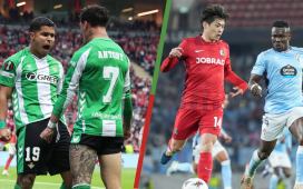 Así quedó la ida de cuartos de final de la Europa League: empate del Real Betis, dolorosa derrota del Celta y el Aston Villa cumple Así quedó la ida de cuartos de final de la Europa League: empate del Real Betis, dolorosa derrota del Celta y el Aston Villa cumple