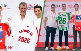 Sevilla y Betis, representados en la llegada de La Vuelta a la capital hispalense Sevilla y Betis, representados en la llegada de La Vuelta a la capital hispalense