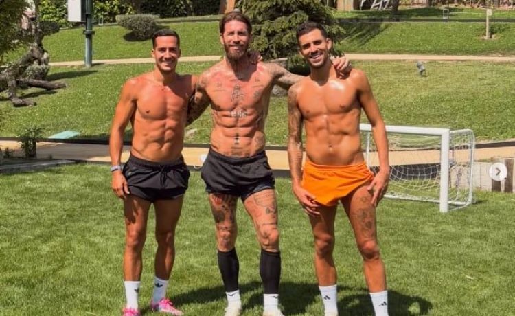 Sergio Ramos y Dani Ceballos, los jueves al sol Sergio Ramos y Dani Ceballos, los jueves al sol